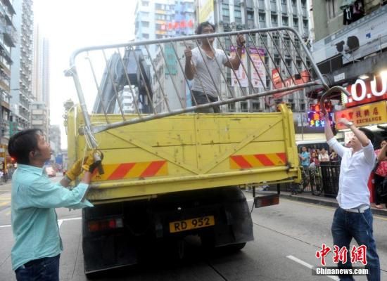 10月22日，香港違法“占領中環(huán)”行動進入第25日。